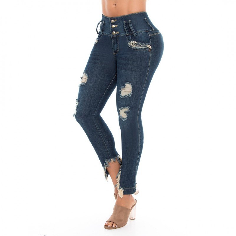 JEAN TIRO MEDIO, TELA SEMIRIGIDA,...