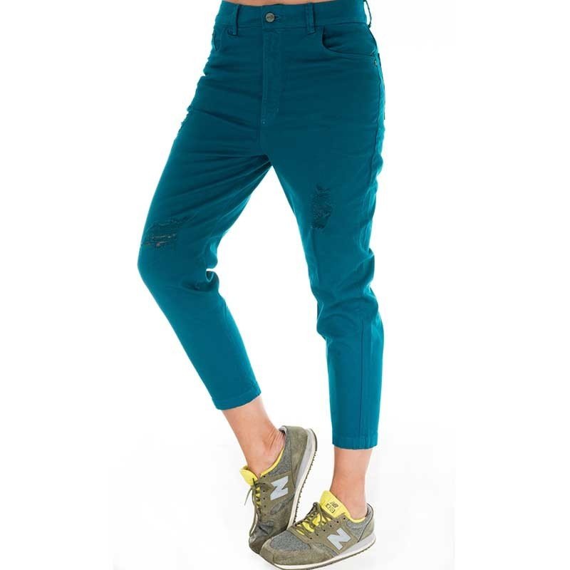 Jean Tipo Boyfriend Verde Jade Jean Tipo Boyfriend Verde Jade