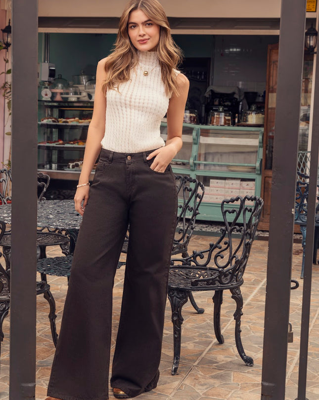 Jean Wide Angel Chocolate - Angel Jeans