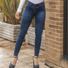 Jean Tiro Medio, Control, Extra Realce, Bota Tubo Con Bolsillos