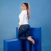 JEANS TIRO ALTO