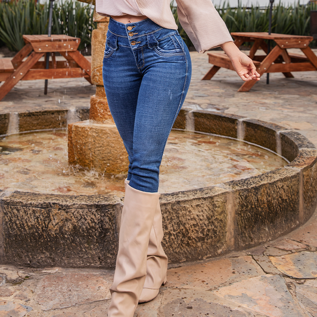 JEAN TIRO ALTO EXTRA REALCE, SKINNY, HORMA ESPECTACULAR 100%%% GARANTIZADA