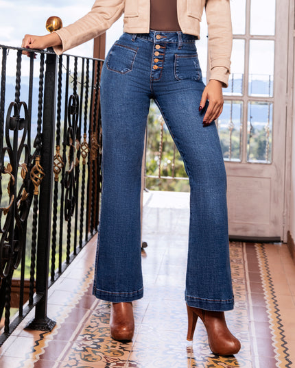 JEAN TIRO ALTO BOTA RECTA