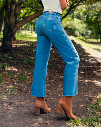 JEAN TIRO ALTO CROP HORMA ESPECTACULAR 100%%% GARANTIZADA