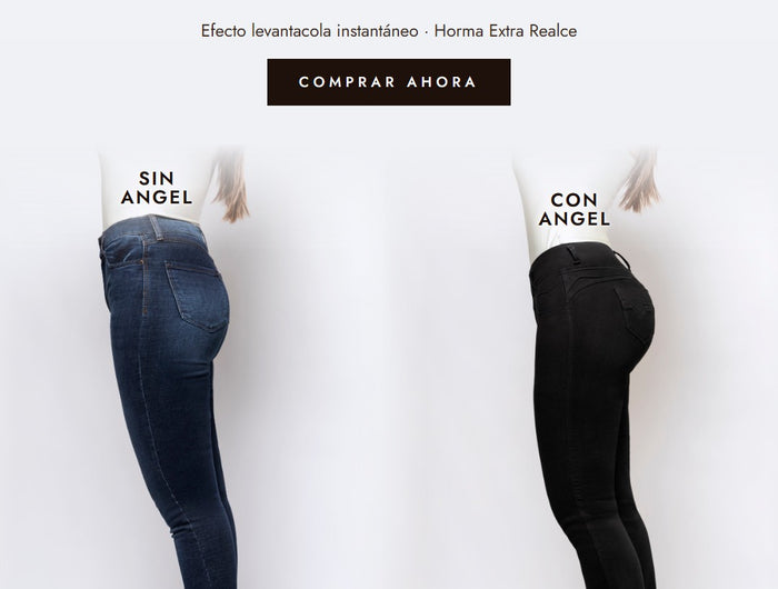 Antes y después: sin Angel vs con Angel Extra Realce
