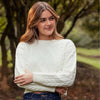 SWEATER CUELLO REDONDO MANGA LARGA COLOR NATURAL