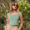 BLUSA TOP ESCOTE CORAZON MANGA SIZA LICRADA