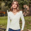 BLUSA CRUZADA ENTALLADA EN LA CINTURA HORMA 100%%% GARANTIZADA EN TEJIDO DE PUNTO