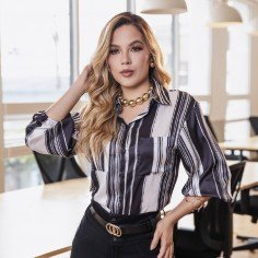 BLUSA CAMISERA MANGA 3/4