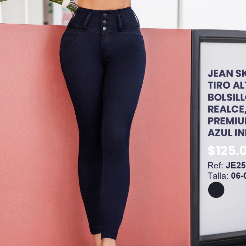 JEAN SKINNY AZUL INDUSTRY.