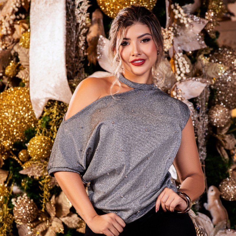 BLUSA MANGA ASIMÉTRICA
